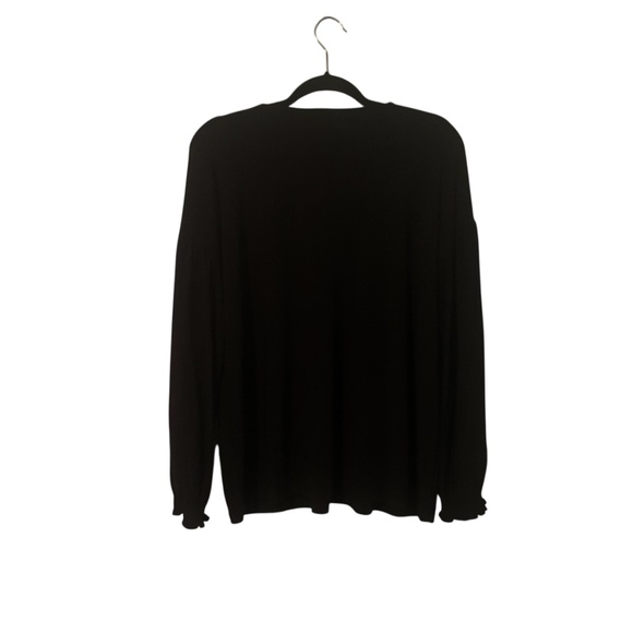Anne Klein Women's Black Long Sleeve Top Size M - Picture 2 of 3